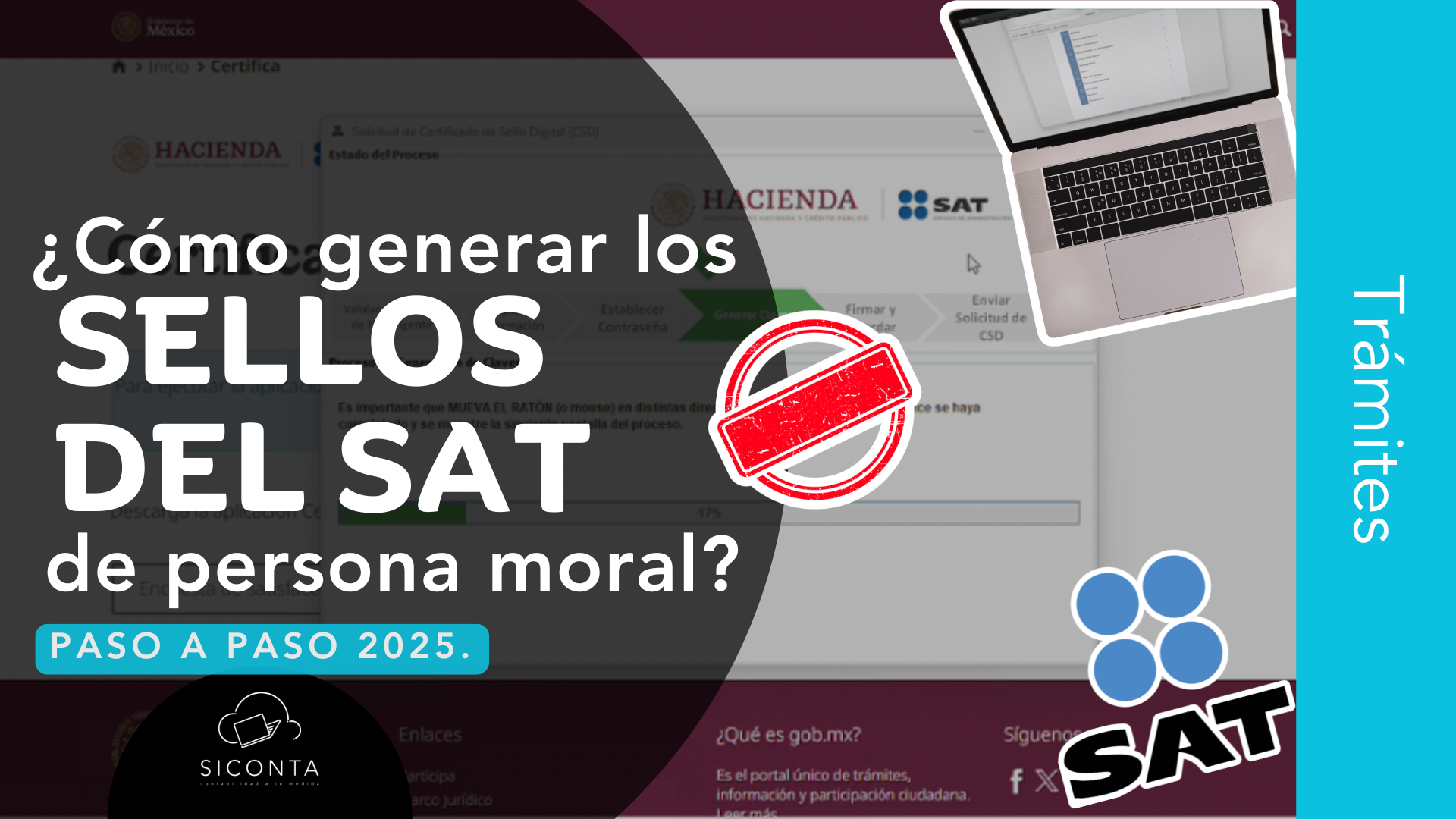 ¿Cómo generar mis sellos digitales del SAT para persona moral? Paso a ...